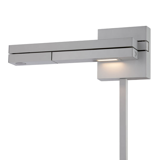 Flip LED Swing Arm Wall Lamp in Titanium - Lamps Expo