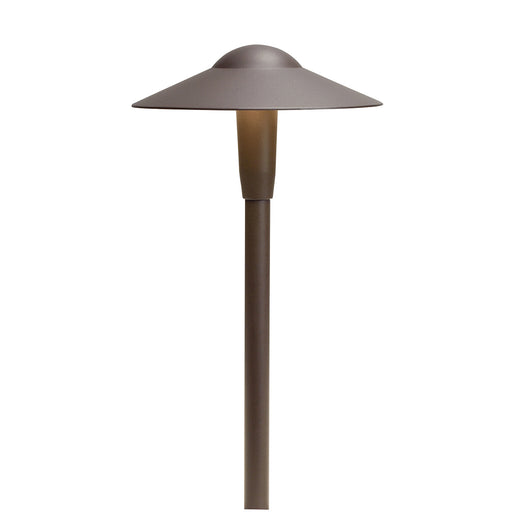 LED Dome Path Light - Short in Textured Architectural Bronze