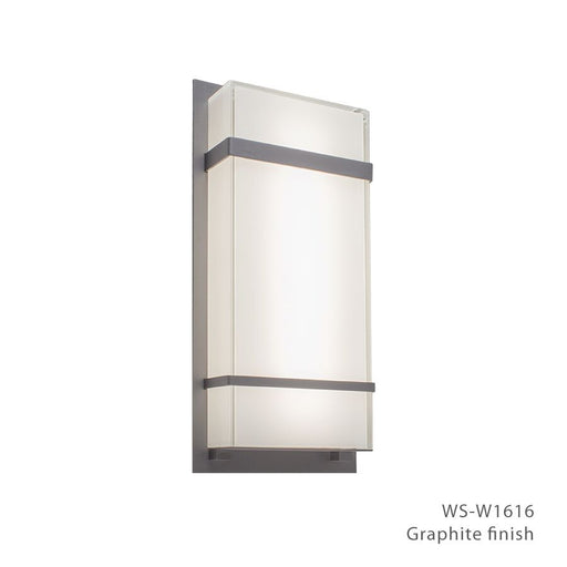 Phantom 1 Light Outdoor Wall Light in Graphite - Lamps Expo