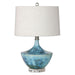 Uttermost's Chasida Blue Ceramic Lamp Designed by Jim Parsons