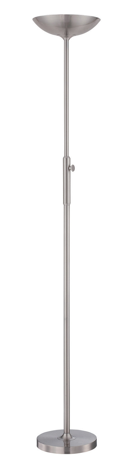 Lemuel LED Torch Lamp in Polished Steel - Lamps Expo