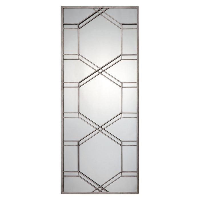 Uttermost's Kennis Silver Leaner Mirror Designed by Grace Feyock