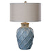 Uttermost's Parterre Pale Blue Table Lamp Designed by Jim Parsons