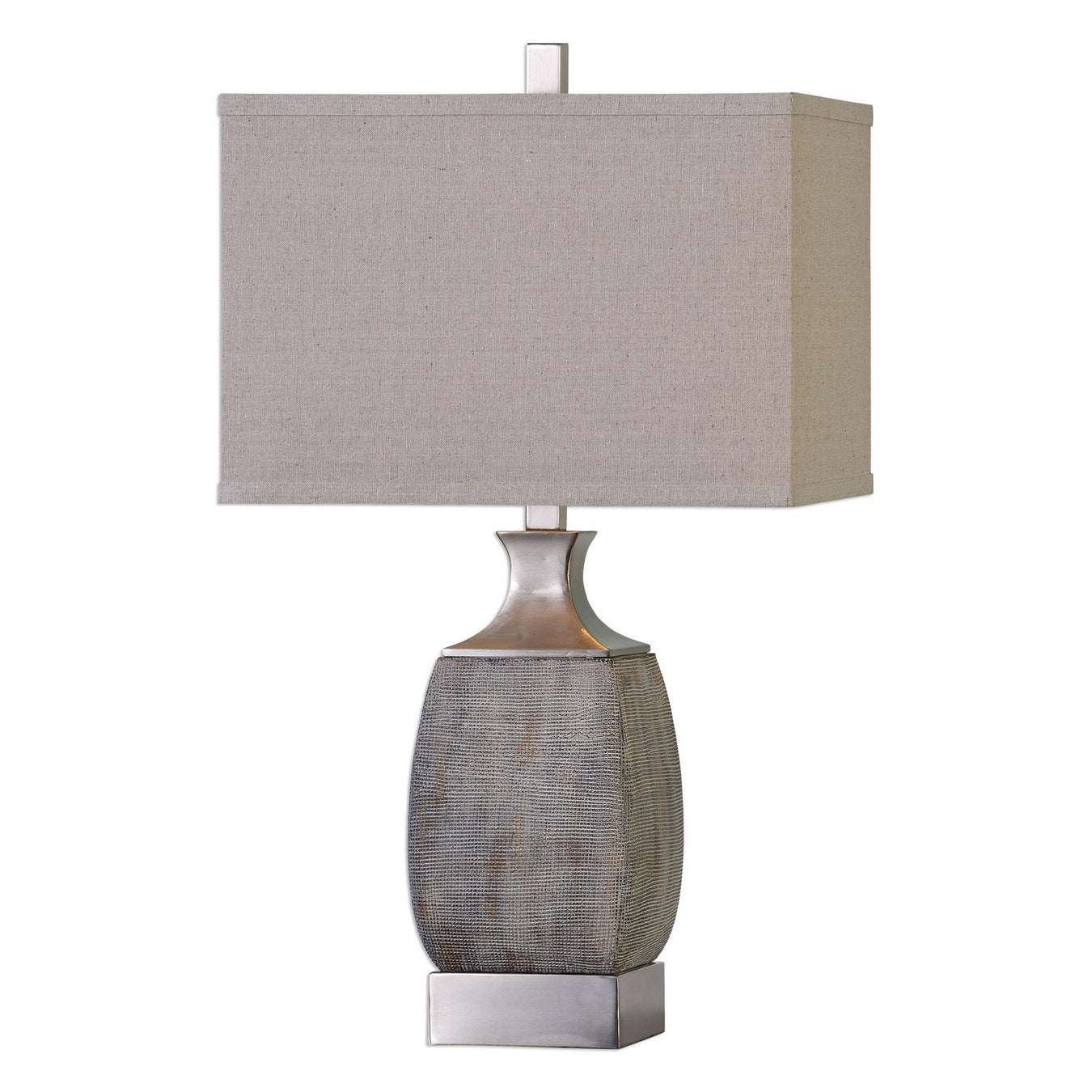 Uttermost's Caffaro Rust Bronze Table Lamp Designed by Billy Moon