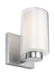 Bergin Bath Sconce in Satin Nickel with White Opal Etched�Glass