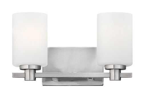 Karlie Two Light Vanity in Brushed Nickel