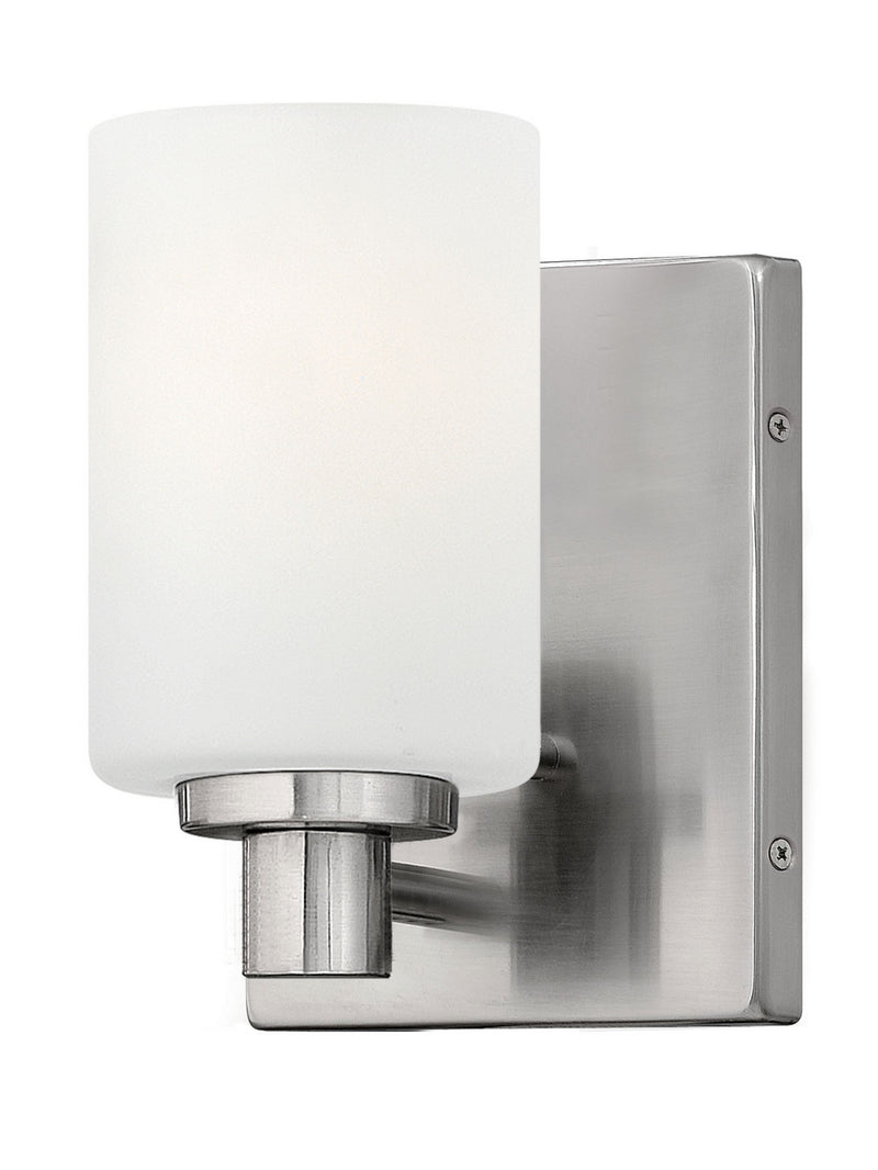 Karlie Single Light Vanity in Brushed Nickel