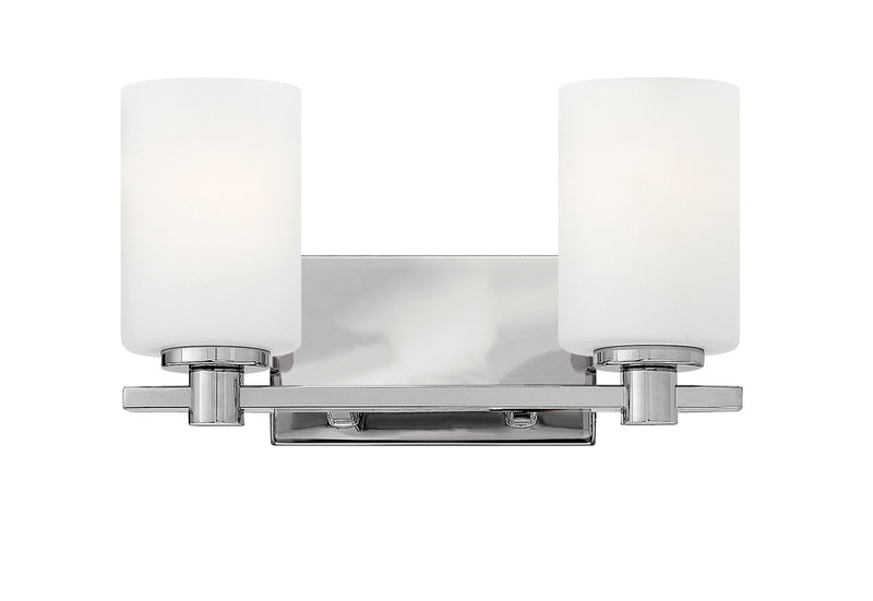 Karlie Two Light Vanity in Chrome