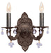 Paris Market 2 Light Wall Mount in Venetian Bronze with Clear Crystal