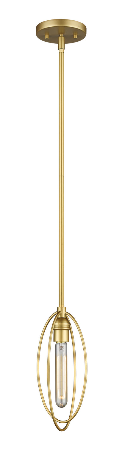 Persis 1 Light Mini Pendant in Satin Gold