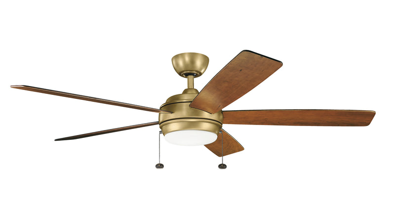 Starkk 60 Inch Starkk Fan LED in Natural Brass