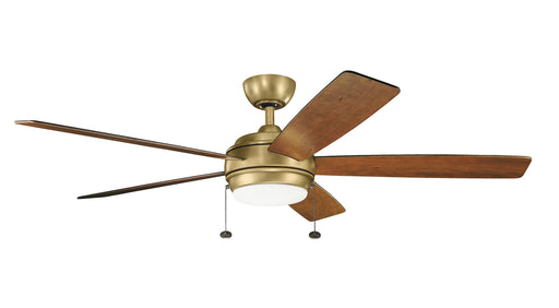 Starkk 60 Inch Starkk Fan LED in Natural Brass