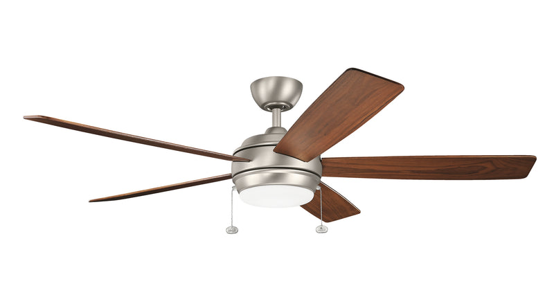 Starkk 60 inch 1-Light Fan in Brushed Nickel