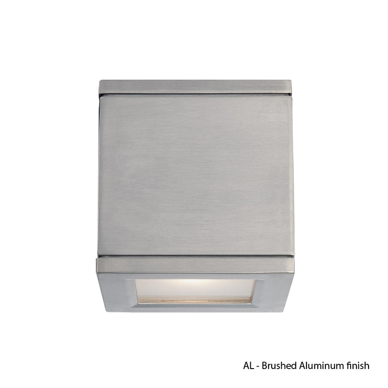 Rubix LED Wall Light in Brushed Aluminum - Lamps Expo