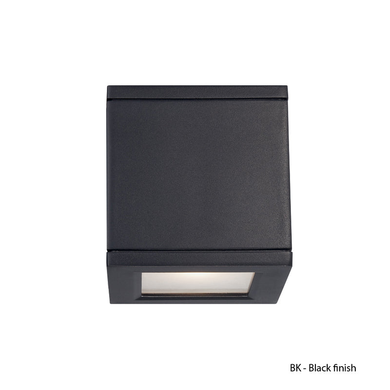 Rubix LED Wall Light in Black - Lamps Expo