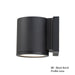 Tube LED Wall Light In Black