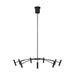 Aerial 40" Chandelier in Matte Black