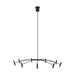Aerial 55" Chandelier in Matte Black
