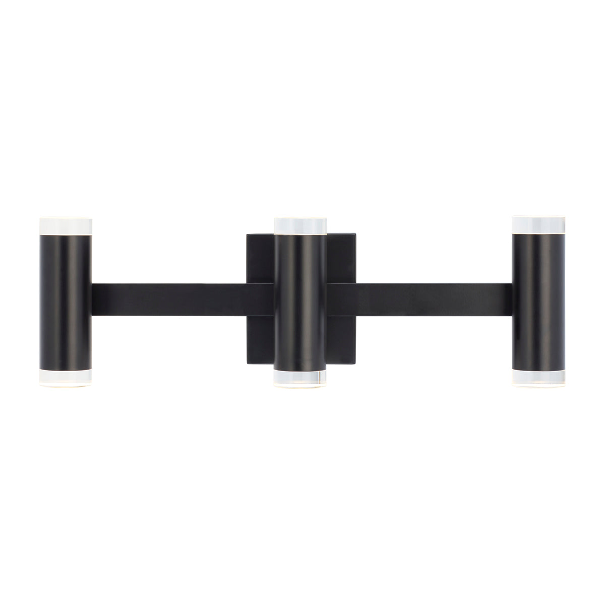 Dobson II 3-Light Bath Vanity Light in Matte Black