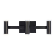 Dobson II 3-Light Bath Vanity Light in Matte Black
