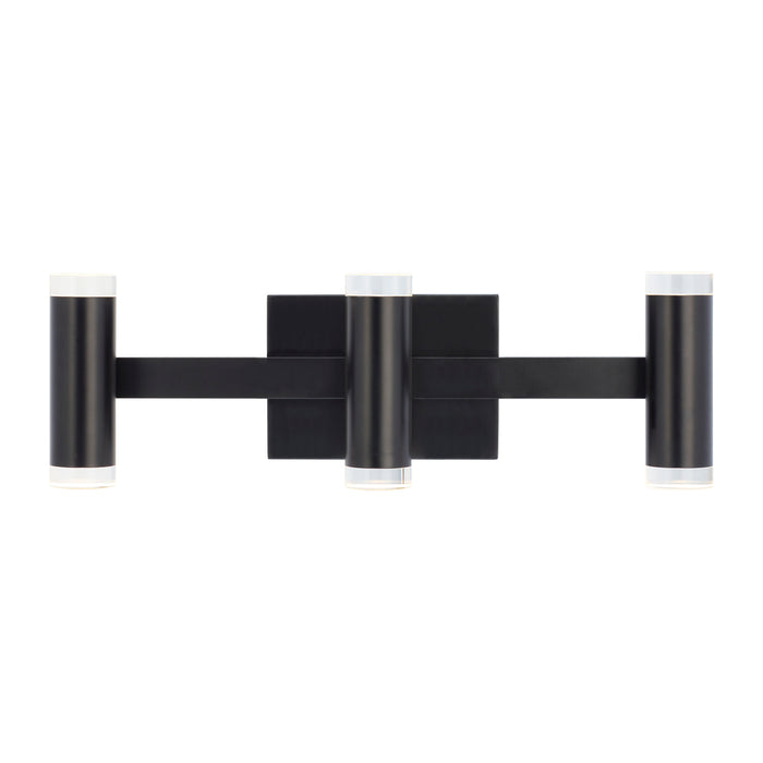 Dobson II 3-Light Bath Vanity Light in Matte Black