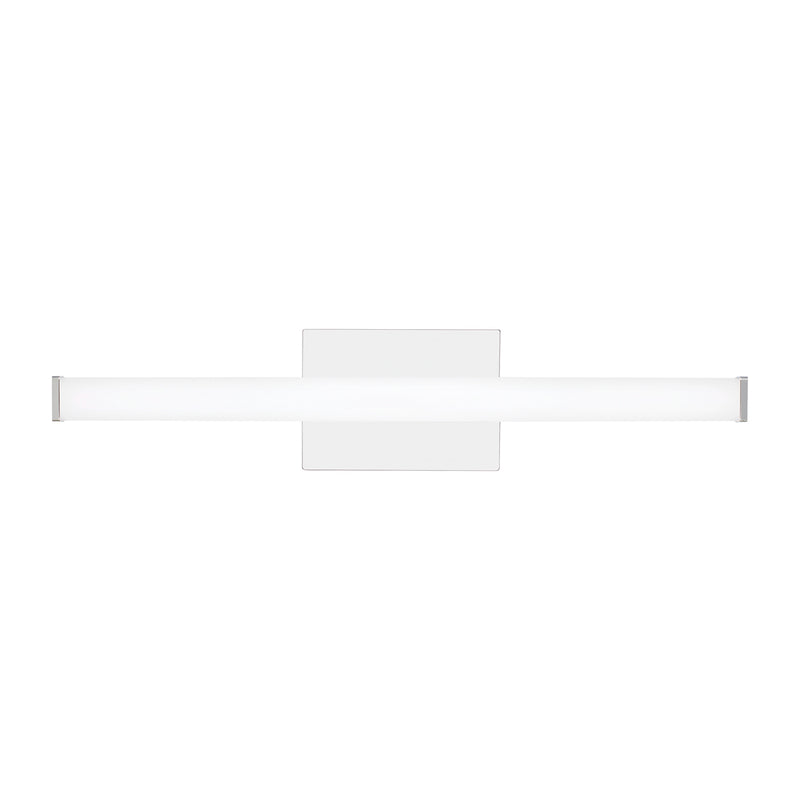 Lufe Square 24" Bath Vanity Light in Chrome