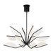 Belterra 38" Chandelier in Matte Black
