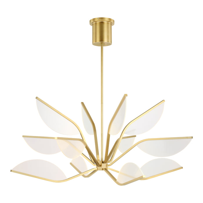 Belterra 38" Chandelier in Natural Brass