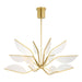 Belterra 38" Chandelier in Natural Brass