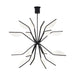 Belterra 43" Chandelier in Matte Black