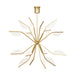 Belterra 43" Chandelier in Natural Brass