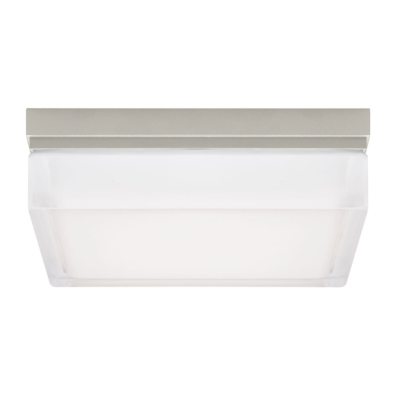 Boxie Large Flush Mount in Satin Nickel
