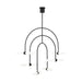 Calumn 6-Light Chandelier in Nightshade Black