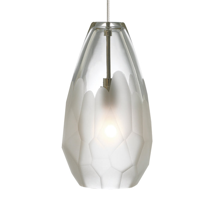 Briolette Pendant in Satin Nickel