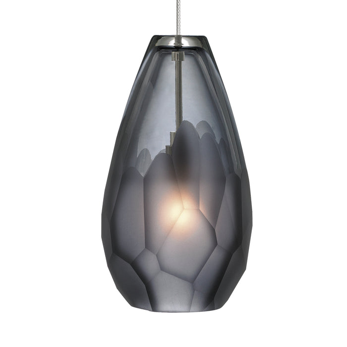 Briolette Pendant in Satin Nickel