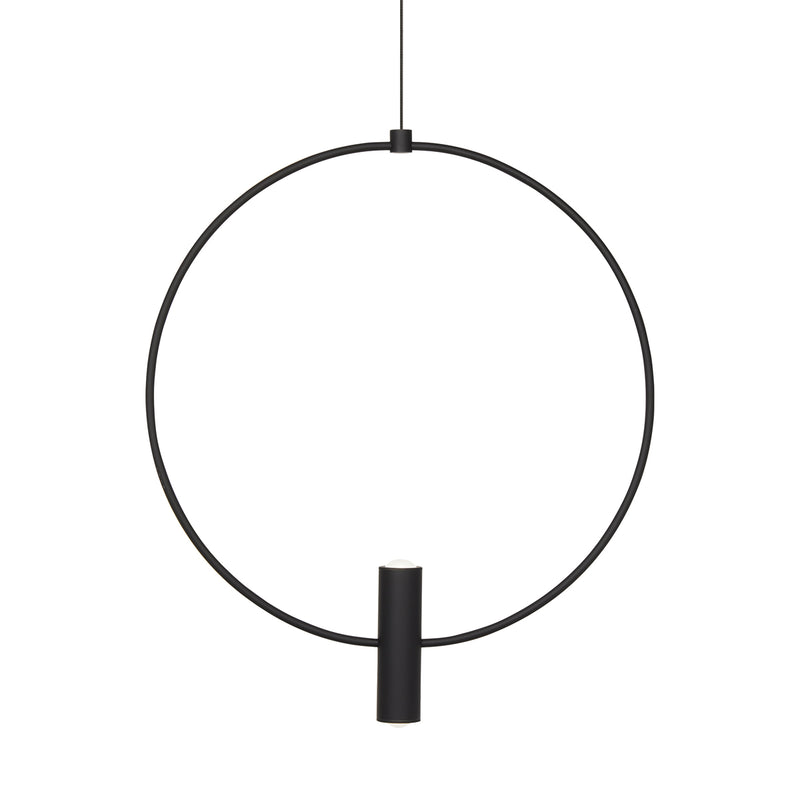 Mini Layla 13" Pendant in Nightshade Black