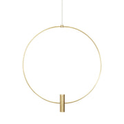 Mini Layla 18" Pendant in Natural Brass