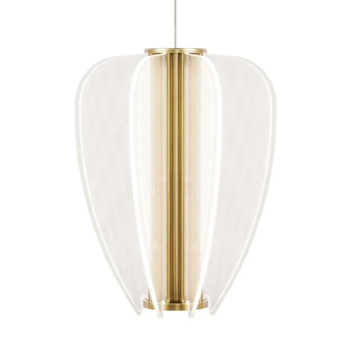 Mini Nyra Pendant in Plated Brass