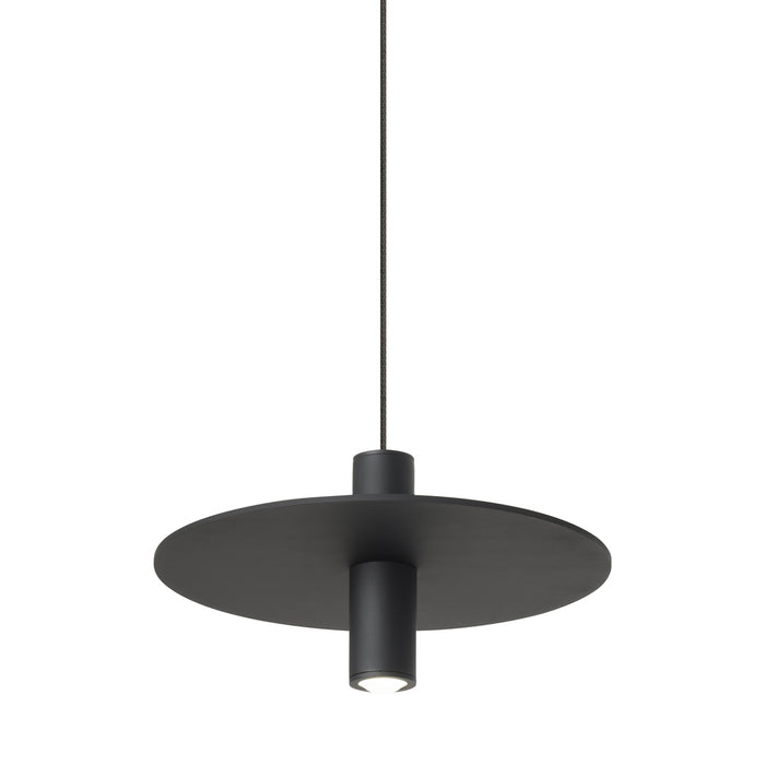 Mini Ponte Pendant in Nightshade Black