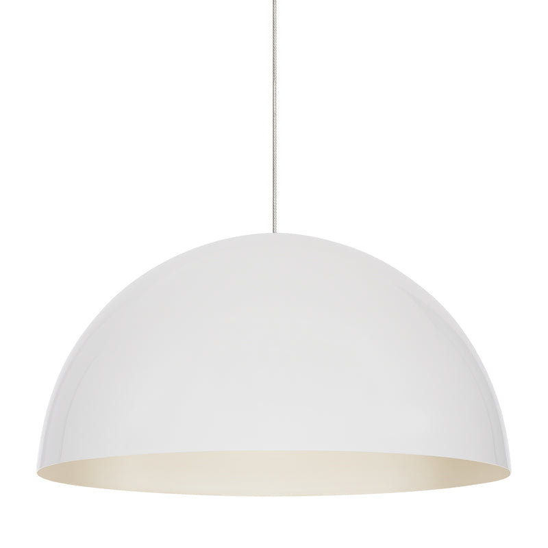 Mini Powell Street Pendant in Satin Nickel