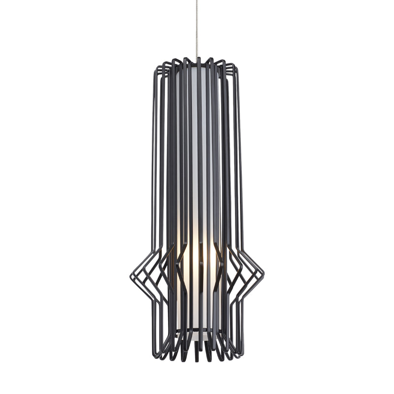 Mini Syrma Pendant in Satin Nickel