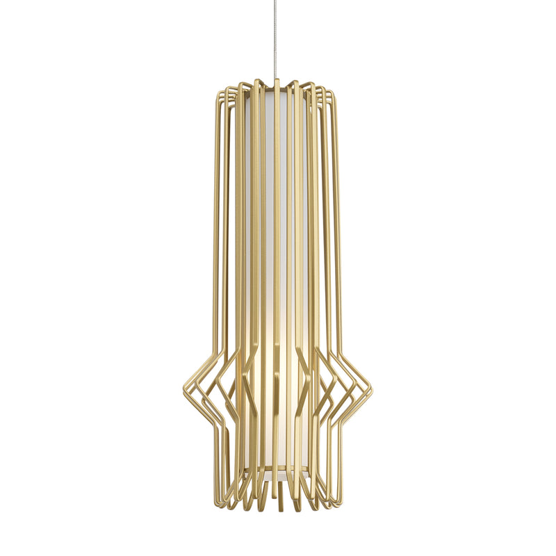 Mini Syrma Pendant in Satin Nickel