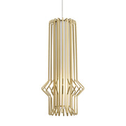 Mini Syrma Pendant in Satin Nickel