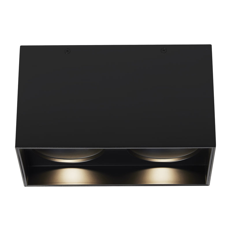 Exo 6" Dual Flush Mount in Black