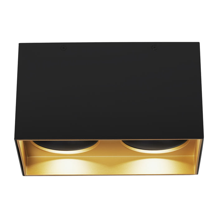 Exo 6" Dual Flush Mount in Gold Haze