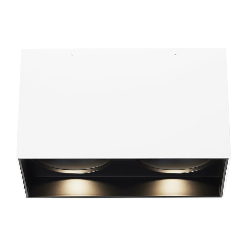 Exo 6" Dual Flush Mount in Black
