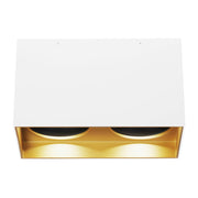 Exo 6" Dual Flush Mount in Gold Haze