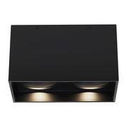 Exo 6" Dual Flush Mount in Black