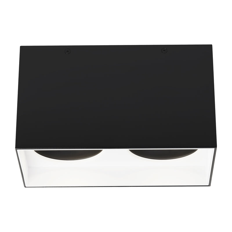 Exo 6" Dual Flush Mount in White