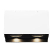 Exo 6" Dual Flush Mount in Black